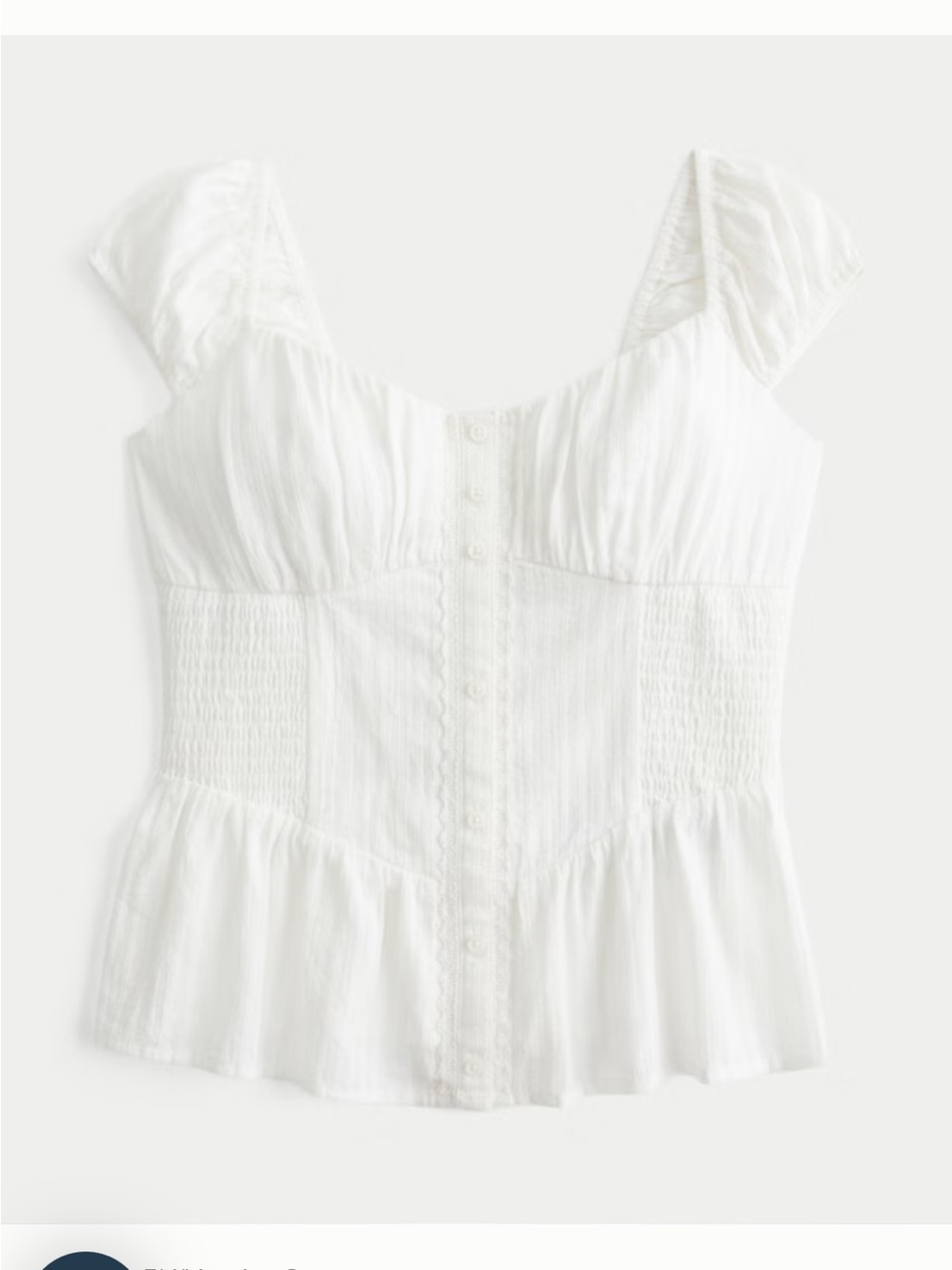 Sweetheart peplum top